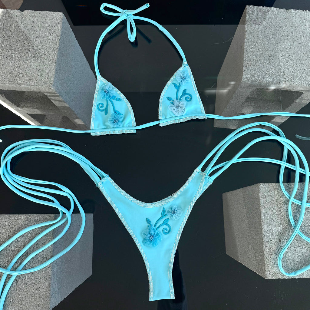 Aqua Flora Fringe Bikini Bottoms