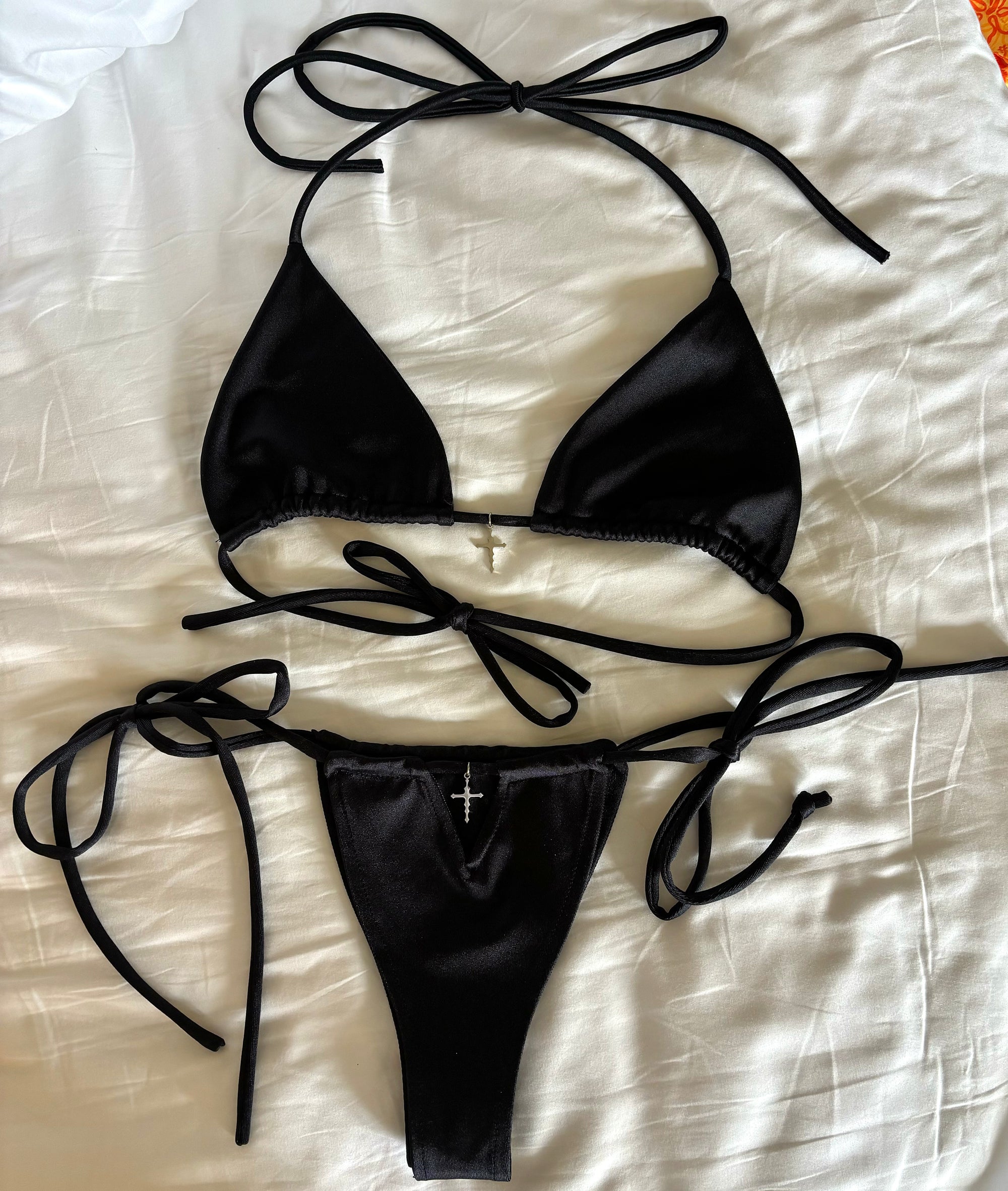 CROSS CHARM BIKINI BOTTOM