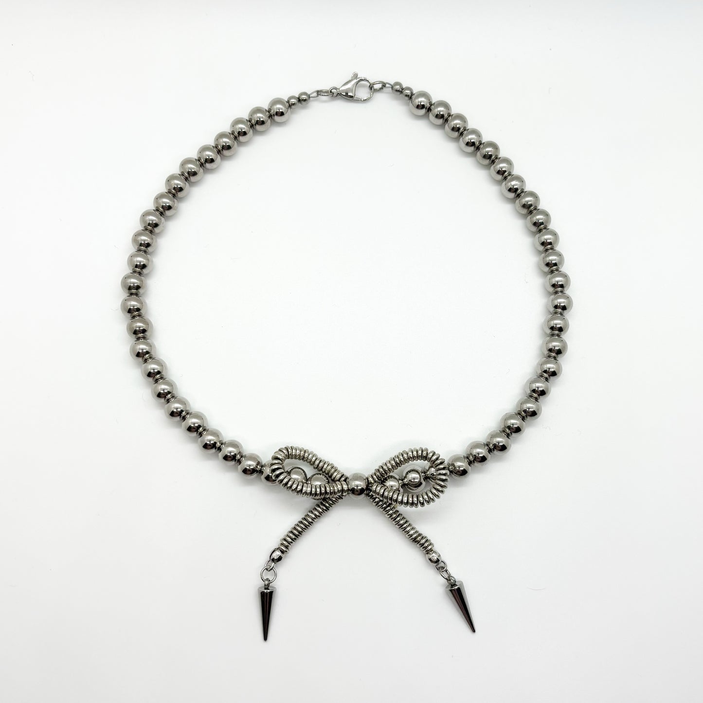 METAL BABYDOLL BOW NECKLACE