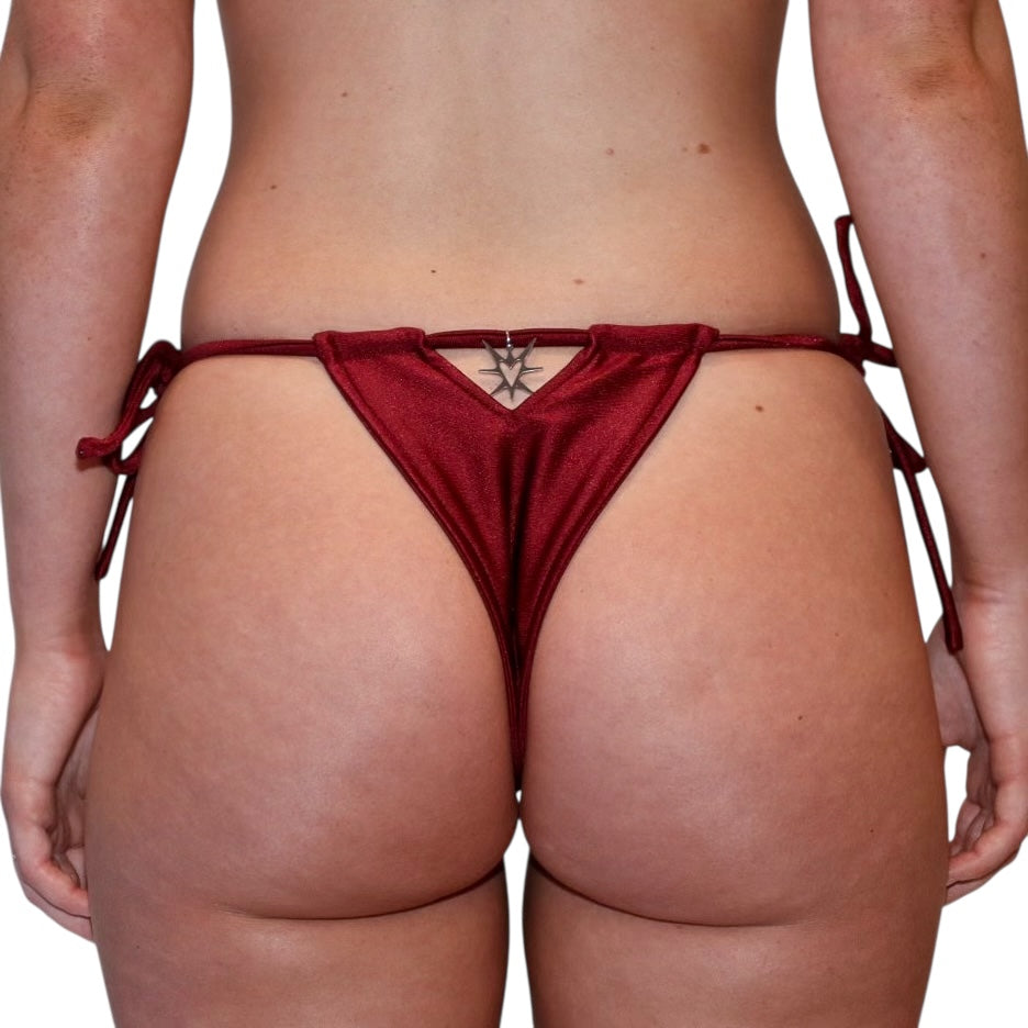 CRIMSON HEART BIKINI BOTTOM
